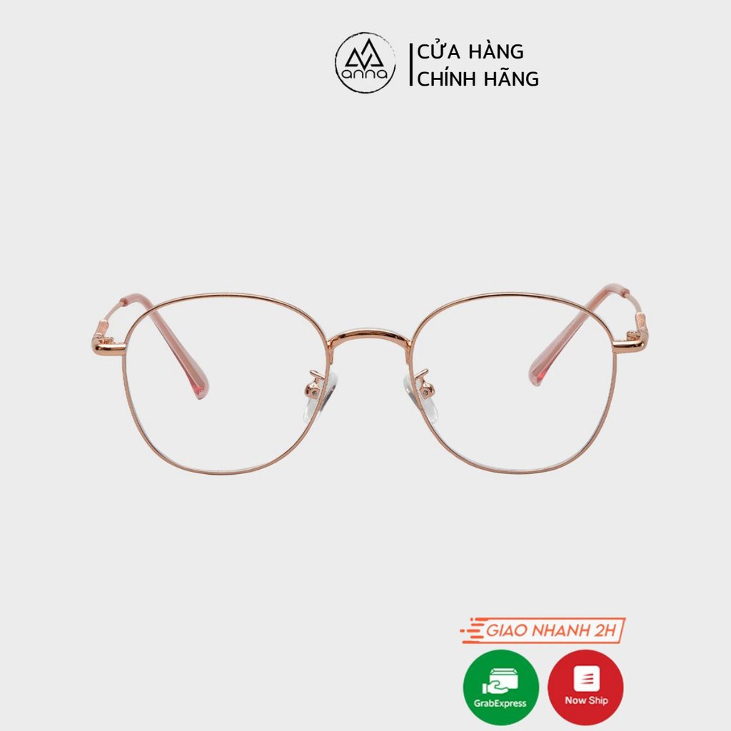 Gọng kính mắt thời trang nữ ANNA thiết kế dáng tròn với chất liệu kim loại 250KL036