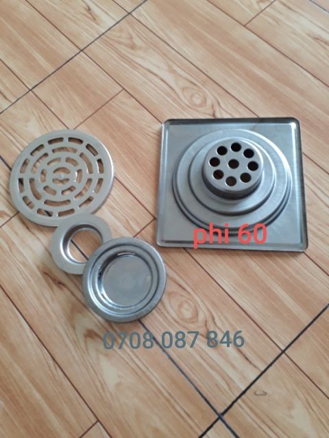 Phễu Thoát sàn inox 15x15(mm) - Hố ga phểu inox