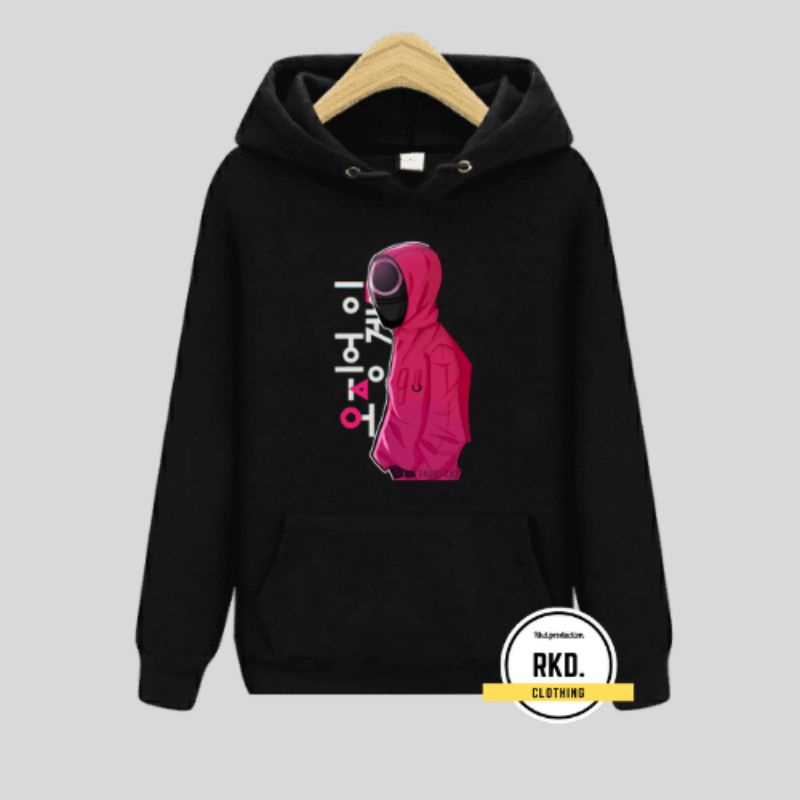 Áo HOODIE In Hình Trò Chơi DRAMA SQUID GAMES Hàn Quốc Cho Nam Nữ 2-12 Tuổi