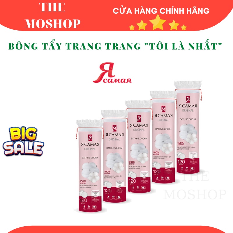 Bông Tẩy Trang ЯСамая Của Nga 120 Miếng