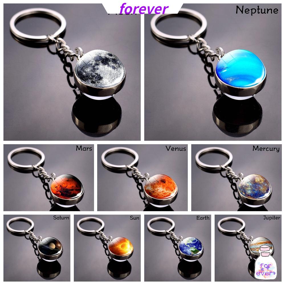 Móc khóa hình quả cầu dải ngân hà độc đáo thời trang cho nữ