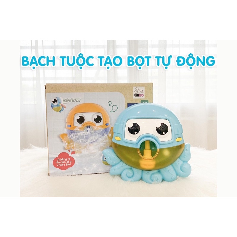 Đồ chơi nhà tắm chú bạch tuột tạo bọt có nhạc chính hãng UMOO