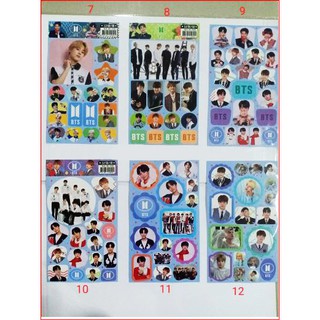 STICKER DÁN BTS (MẪU XANH DƯƠNG)