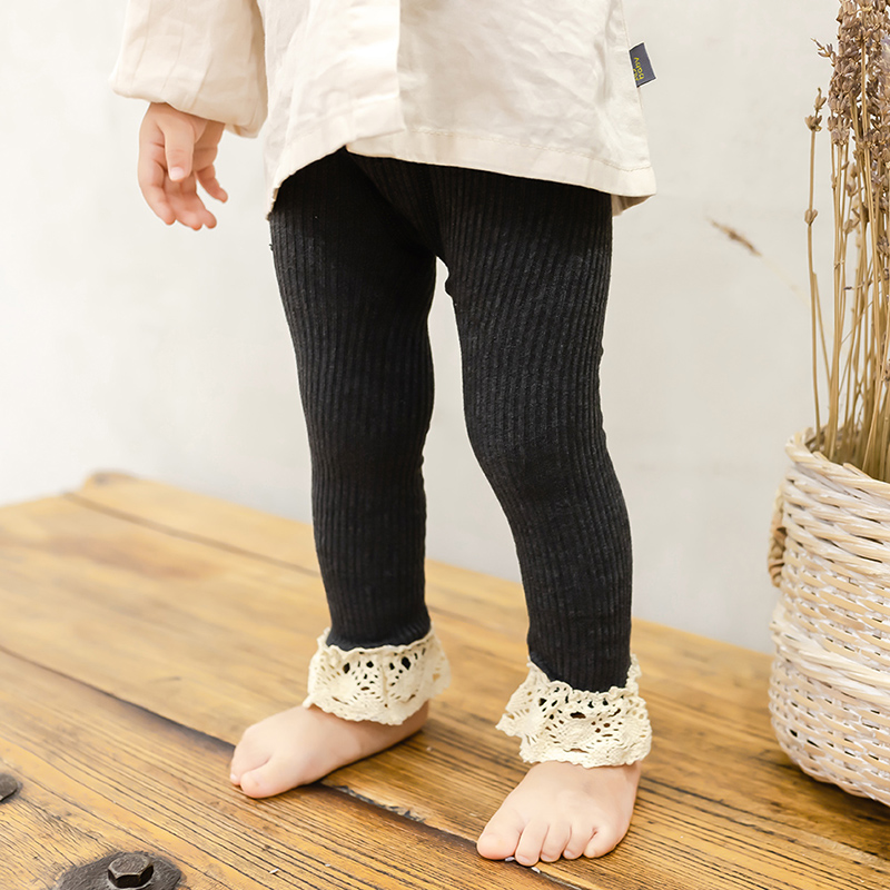 Quần Legging Kẻ Sọc Dọc Đính Nơ Dễ Thương Cho Bé