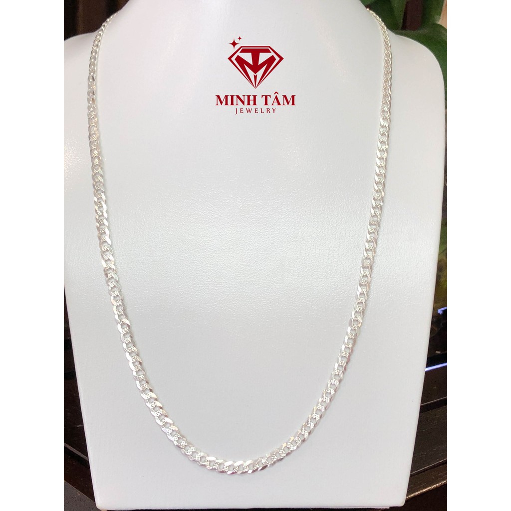 Dây chuyền bạc nam Minh Tâm Jewelry, Dây chuyền bạc chữ O cho nam