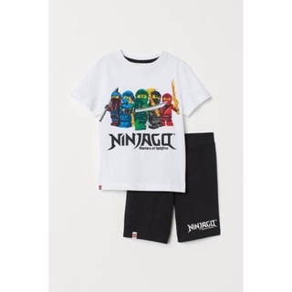 Bộ cotton cộc tay Ninja bé trai