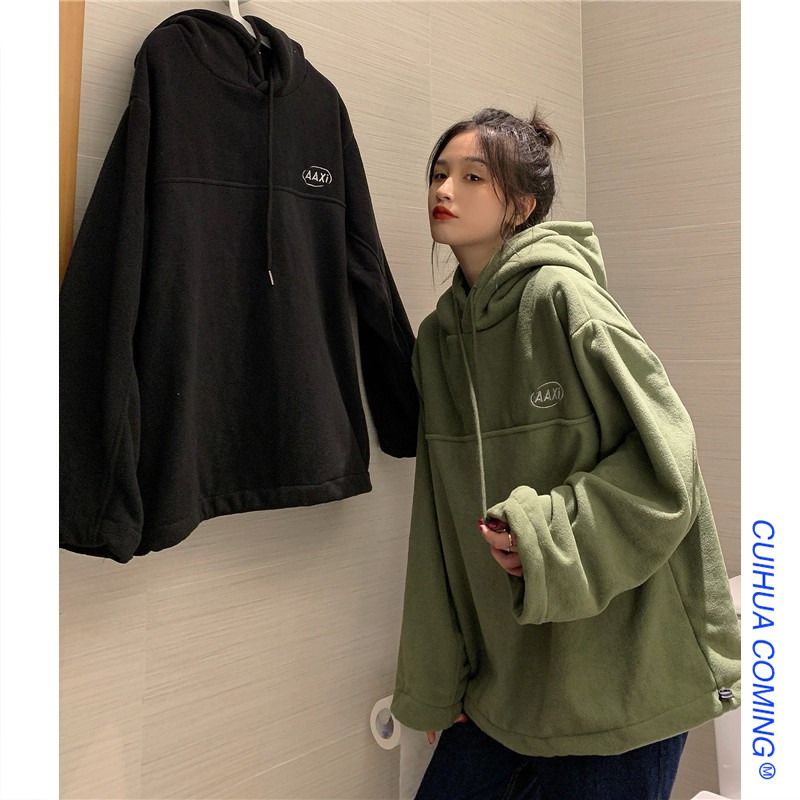 (order) Áo hoodie chất lông form rộng Quảng Châu kèm hình thật | BigBuy360 - bigbuy360.vn