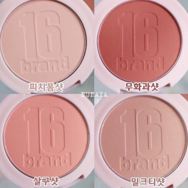 PHẤN MÁ HỒNG 16BRAND SIXTEEN CHEEK SHOT | BigBuy360 - bigbuy360.vn