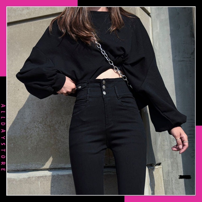 Quần Legging Giả Bò 3 Khuy