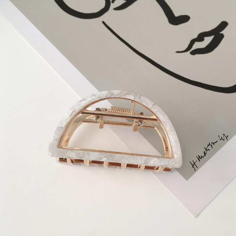 Kẹp Tóc Họa Tiết Vân Đá Bằng Hợp Kim Thời Trang Cho Nữ