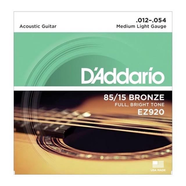 Dây Đàn Guitar Acoustic D'Addario EZ 920 (cỡ dây 12-54)