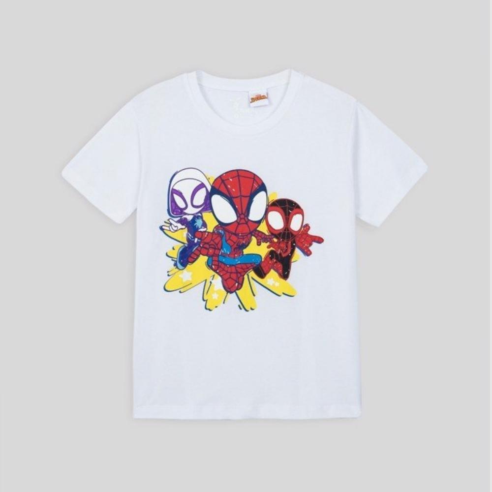 Áo thun bé trai Rabity phông cotton hình siêu anh hùng spiderman thấm hút mồ hôi 5535