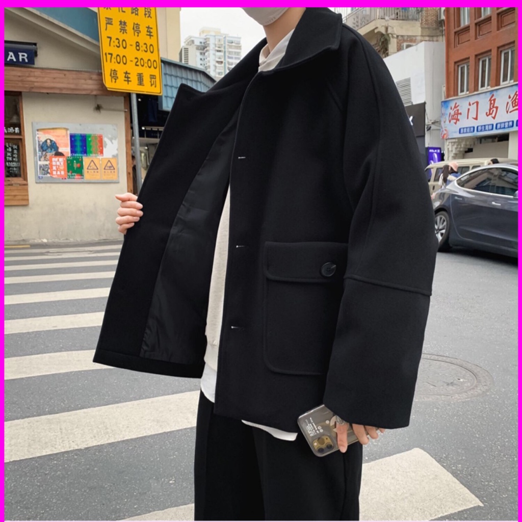 Áo dạ nam Form rộng phong cách nhẹ nhàng thanh lịch 2021