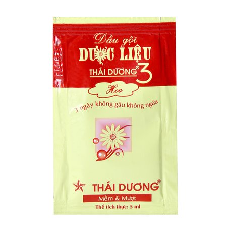 Gói dầu gội Thái Dương 3 hương hoa 5ml 3 ngày không gàu không ngứa