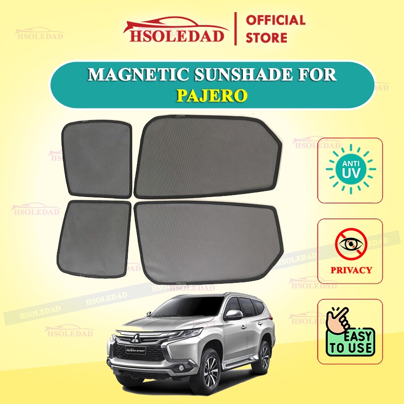 Rèm che nắng nam châm cho xe Mitsubishi Pajero Sport, bộ 4 tấm cho 4 cửa, hàng loại 1 cao cấp nhất, vừa khít kính