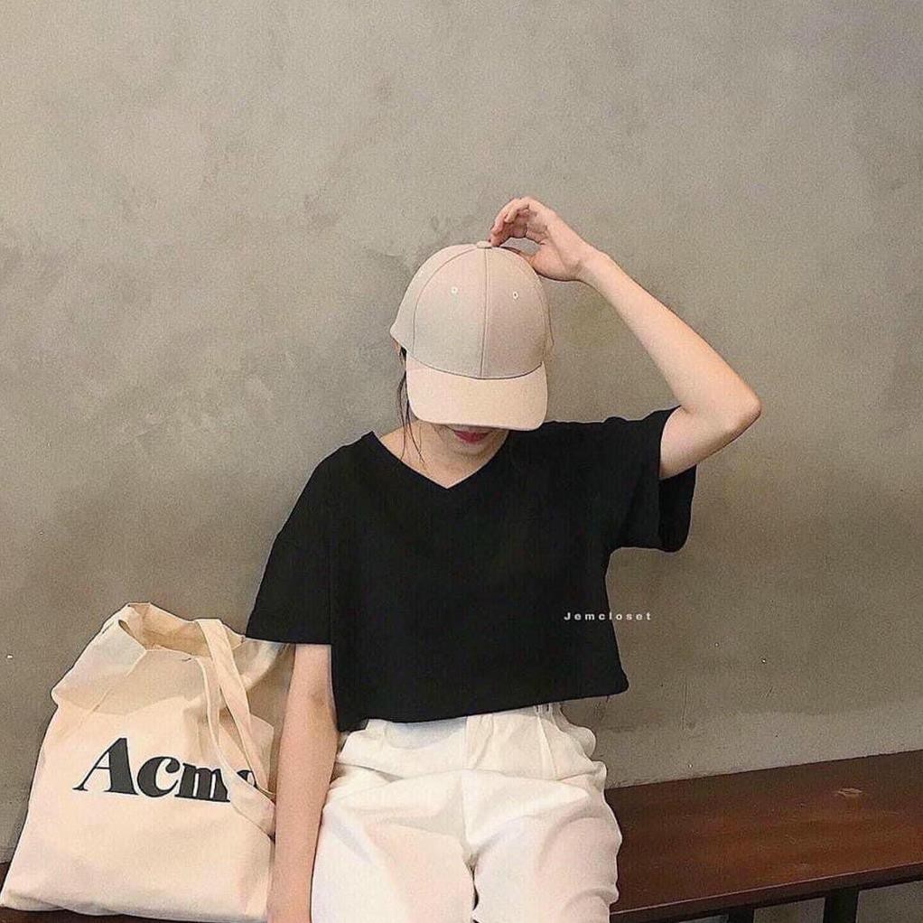 ÁO CROP CỔ TIM 2 MÀU