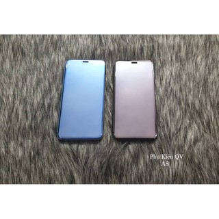 Bao Da Clear View Cover Standing Samsung A8