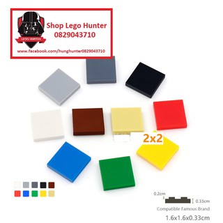 Lego part 3068 gạch Moc : combo 10 miếng 2 x 2 trơn plate tile các màu tùy chọn