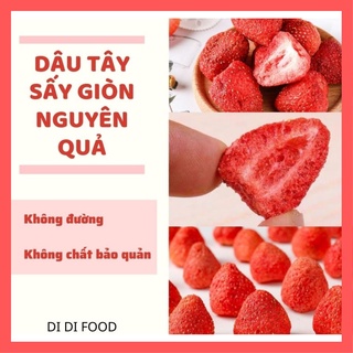 Dâu tây sấy giòn, sấy lạnh không đường