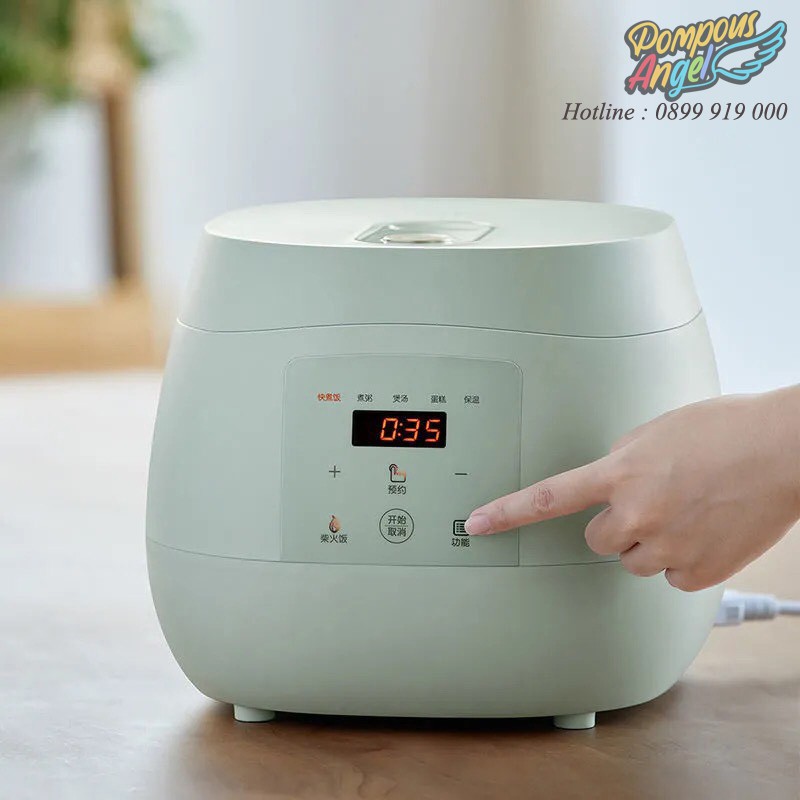 Nồi cơm điện mini đa chức năng BEAR DFB-B50W2/DFB-B40T1 màu xanh - 4L cao cấp