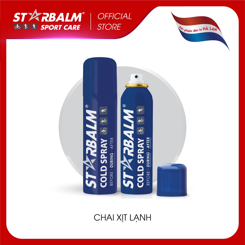 Chai Xịt Lạnh STARBALM 150ml Cold Spray, Xử Lý Nhanh Chấn Thương, Tan Nhanh Bầm, Sưng, Rút Ngắn Thời Gian Phục Hồi