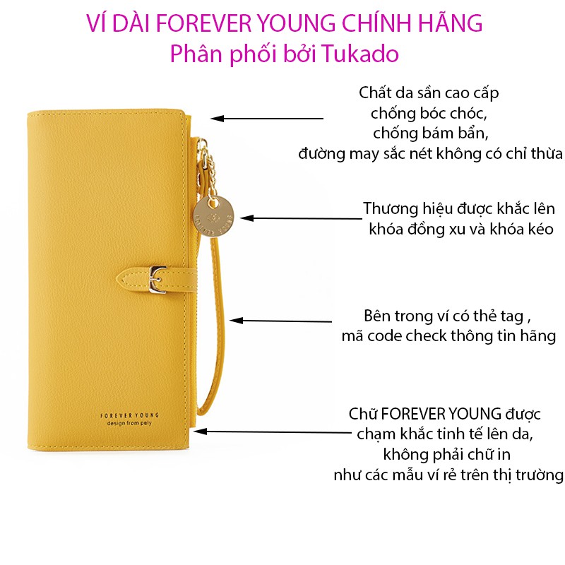 Ví Nữ Dài Cầm Tay FOREVER YOUNG Phong Cách Hàn Quốc Siêu Đẹp VD07 - Shop Mall