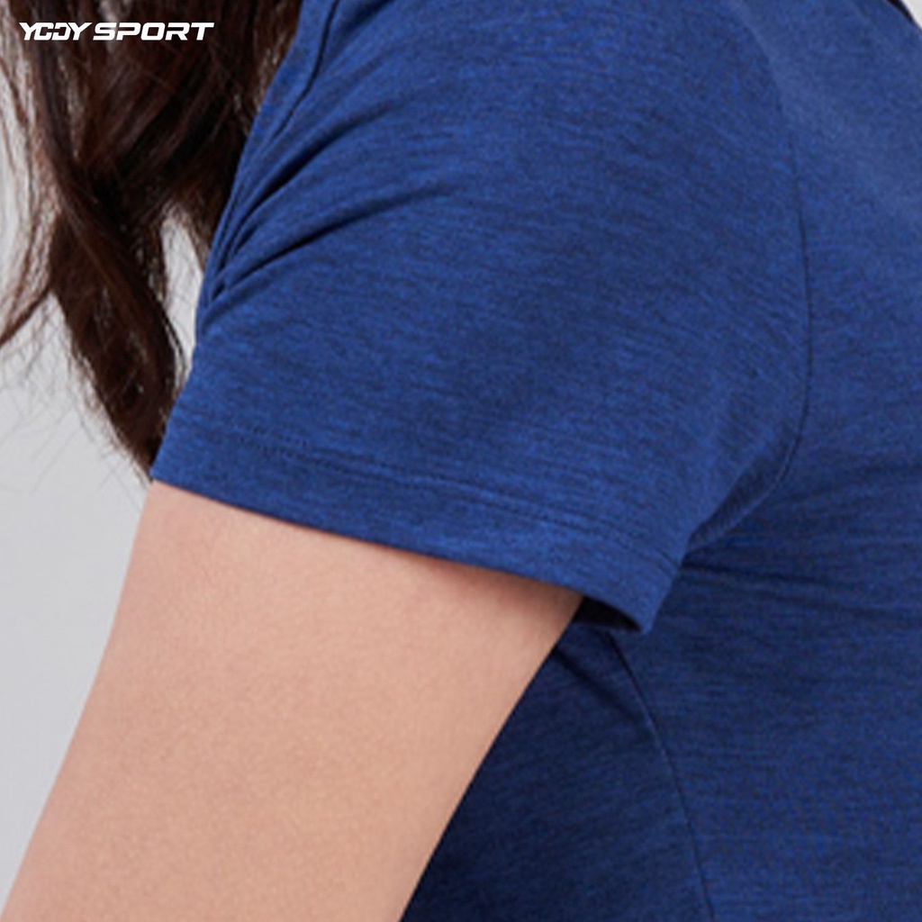Áo thun thể thao nữ YODY tshirt melange thoáng mát năng động STN5036-XDM