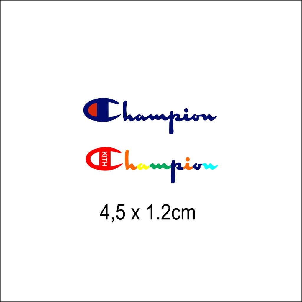 Hình ủi , Hình in nhiệt - chữ "championnn'' [ 1 CẶP ]