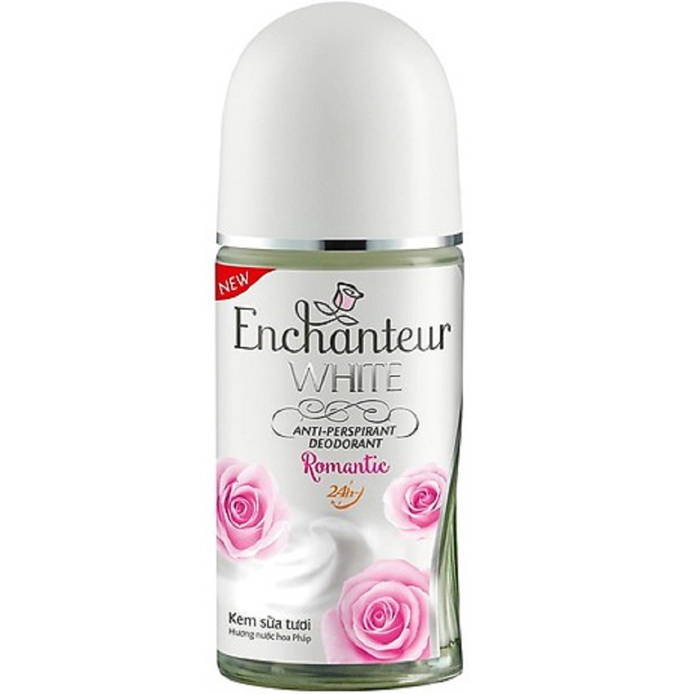 Lăn Khử Mùi Dưỡng Trắng dạng sữa Enchanteur 50ml 100% chính hãng, vov cung cấp và bảo trợ.
