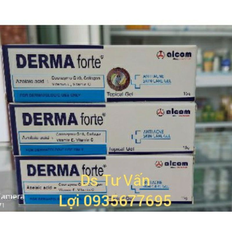 ( Xem Hàng )Kem Derma Forte Gel 15g - Ngừa Mụn -Thâm-Trứng Cá