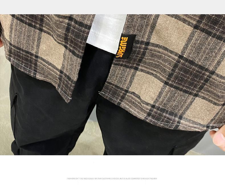 Áo Sơ Mi Nam Tay Dài Kẻ Sọc Phong Cách Nhật Bản