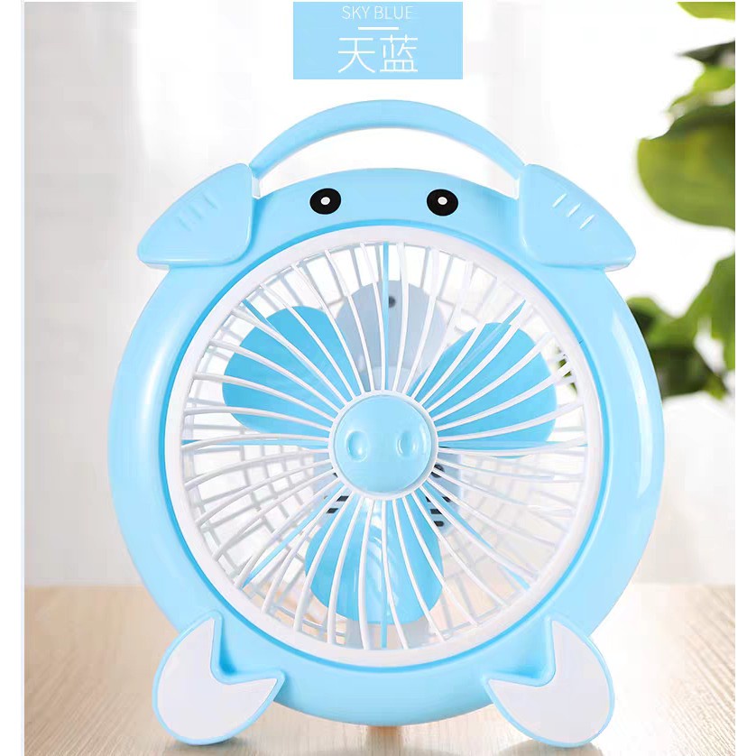 Quạt mini hình thú để bàn cắm điện văn phòng, Quạt văn phòng để bàn mini hình thú cắm điện