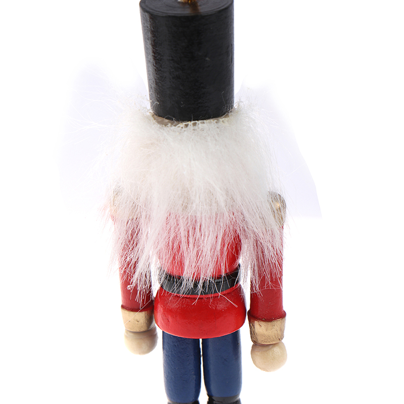 1 Đồ Chơi Trang Trí Giáng Sinh Hình Chú Lính Nutcracker Bằng Gỗ 10cm