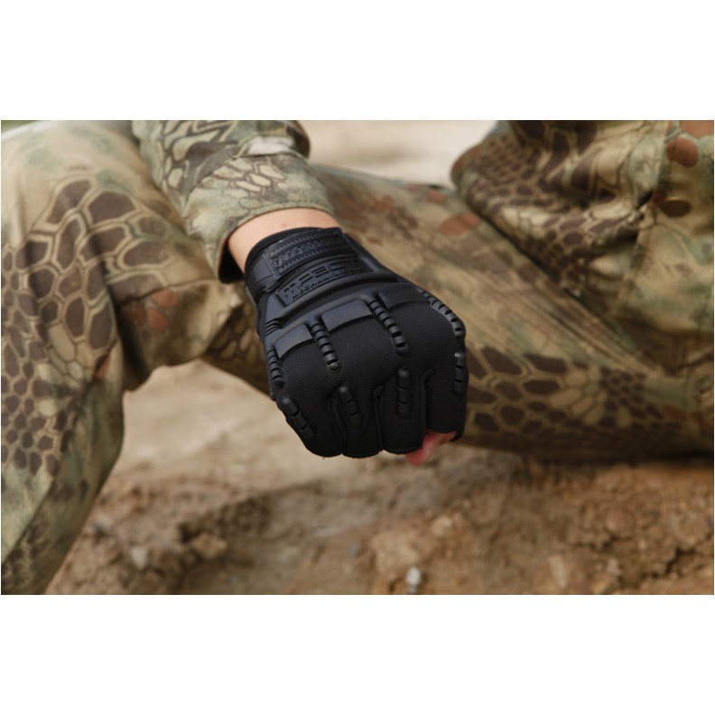 Bán buôn - Găng tay xe máy MPACT cụt ngón có gù - găng tay thể thao chuyên nghiệp