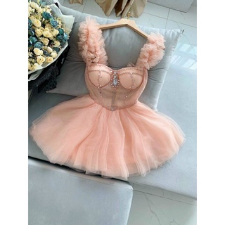 ✨ Đầm xòe dúm bèo kết đá✨ HÌNH THẬT