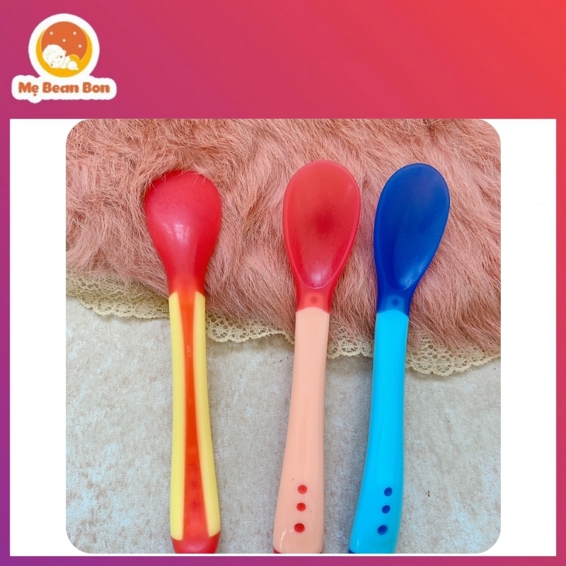 Thìa Báo Nóng Ăn Dặm Cho Bé Từ 6 Tháng Tuổi Trở Lên Chất Liệu Silicon Cao Cấp