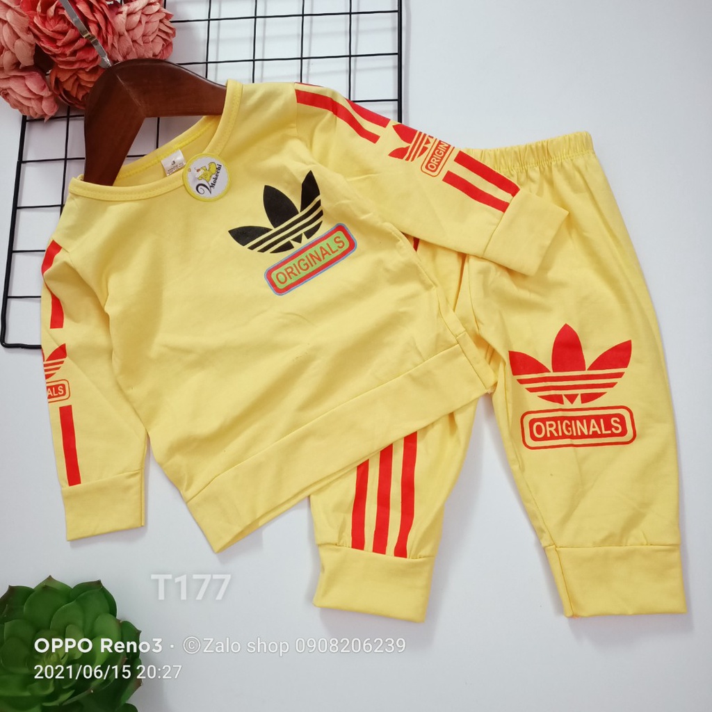 Bộ đồ dài tay bé trai chất cotton mát T177