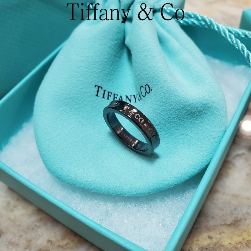 Nhẫn bạc sterling họa tiết chữ T&amp;CO 1837 thiết kế đơn giản sang trọng dành cho nam và nữ