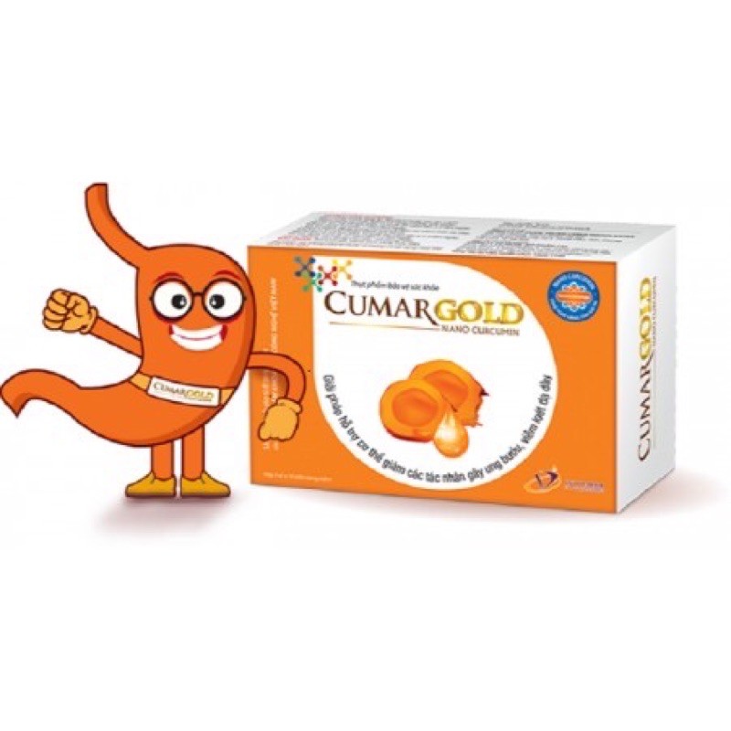 CHÍNH HÃNG - Cumargold - Hỗ Trợ Điều Trị Viêm Loét Dạ Dày Hộp 30 Viên