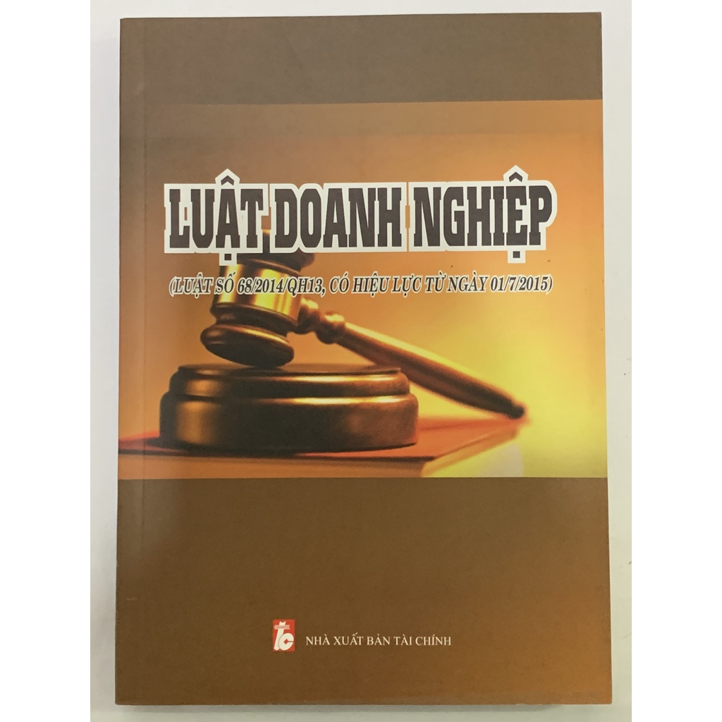 Sách - Luật Doanh Nghiệp 2015 (Có Hiệu Lực Từ Ngày 01/7/2015)