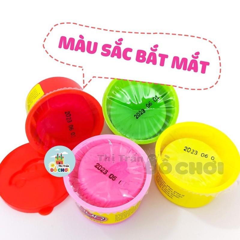 Set 6 hộp đất nặn Colour mềm dẻo không dính tay