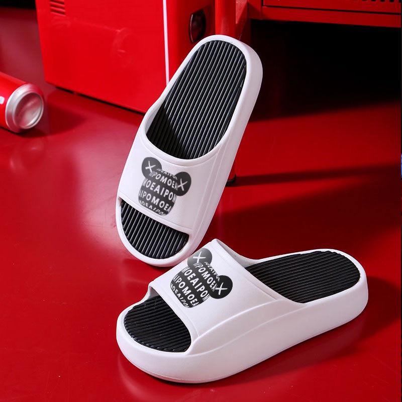 Dép nam nữ độn đế 5cm Ulzang Gẫu XX, dép banh mỳ siêu bền đi mưa k ngấm nước