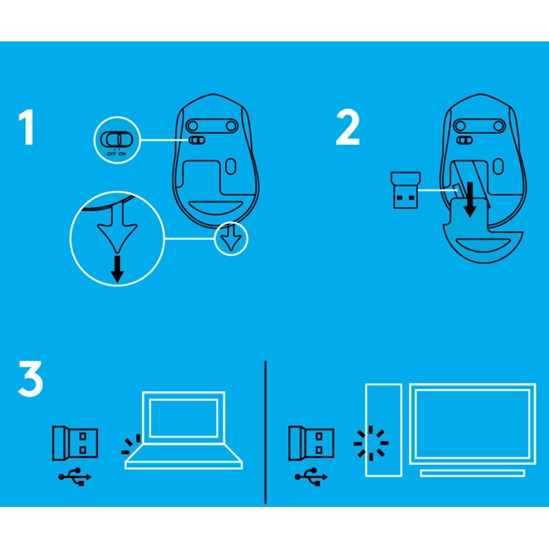 Chuột máy tính không dây Logitech m330