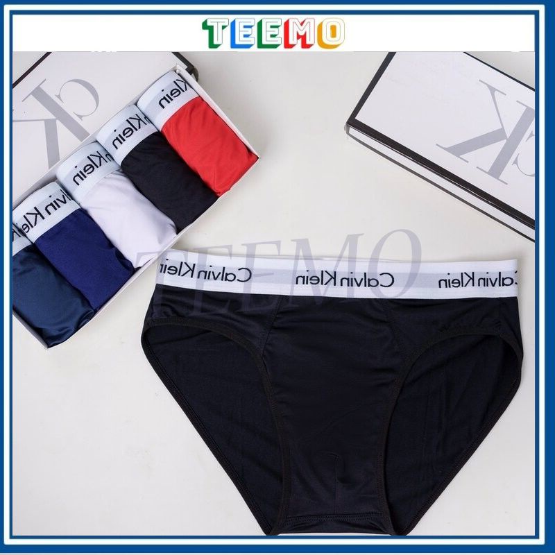 Quần sịp chéo nam tam giác, đồ lót nam sịt nam chất liệu thun lạnh cao cấp thoáng mát mặc nhà - Teemo