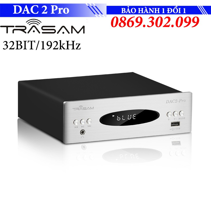 [Mã 44ELSALE2 giảm 7% đơn 300K] Bộ giải mã âm thanh TRASAM DAC2 Pro Bluetooth 32BIT/192KHZ