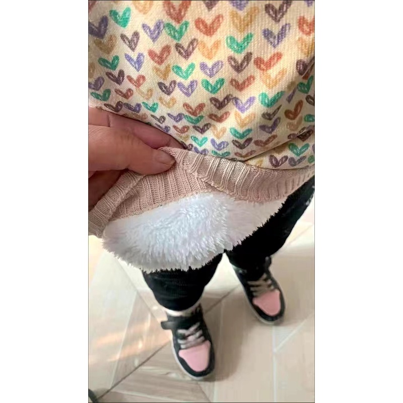 Áo len lót trần bông nhiều màu hoạ tiết cánh bướm cho bé gái  N01308