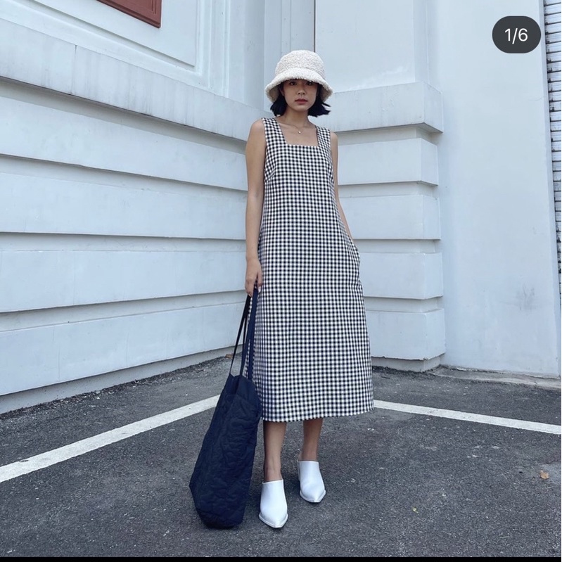 Đầm maxi dài caro Happy Zoo