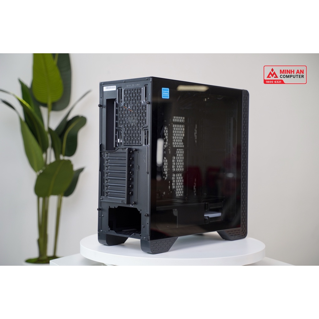 Vỏ case Thermaltake MidTower S300 Tempered Glass Black (CA1P500M1WN00)