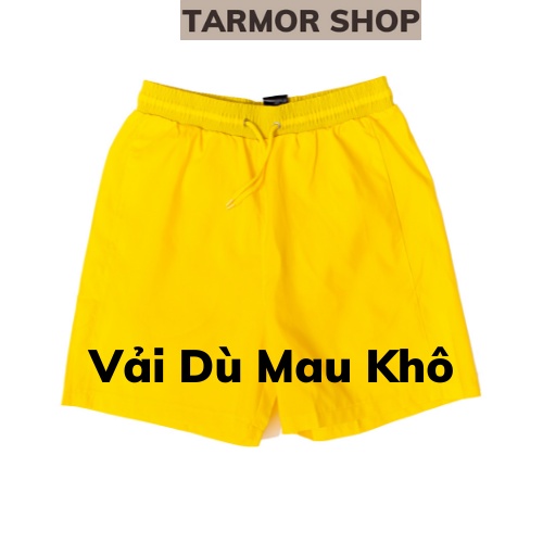 Quần short nam TARMOR có 2 túi,  quần đùi nam chất liệu vải dù mỏng nhẹ , rất hợp khi đi biển mặc ngủ mặc nhà.