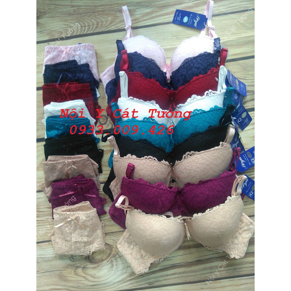 Bộ đồ lót Boya ren mút vừa - Bộ đồ lót Boya ren mút vừa 3cm, có gọng | BigBuy360 - bigbuy360.vn